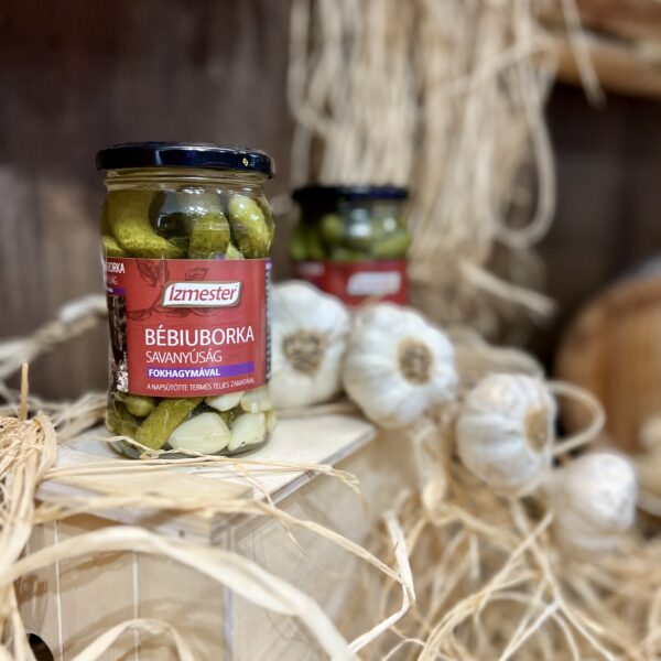 Ízmester Bébiuborka Savanyúság Fokhagymával - mini ogóreczki z czosnkiem